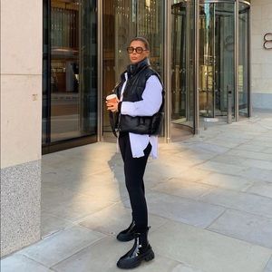 Zara Faux Leather Vest